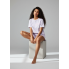 Піжама Primark T-Shirt and Shorts Pyjamas Сotton М комплект для дому та сну Ліловий (9163)