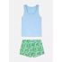 Піжама Primark Cotton Vest And Short Pyjamas М комплект для дому та сну Блакитний (9025)