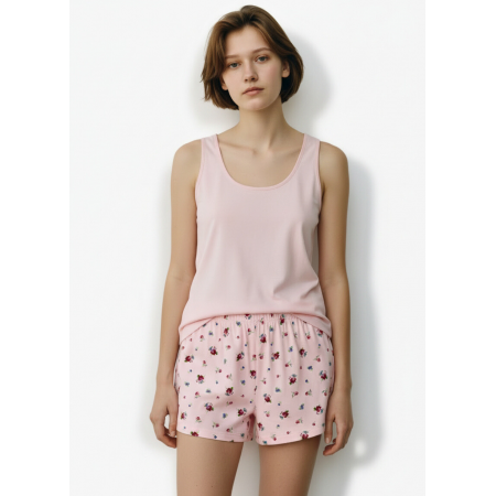 Піжама Primark Cotton Vest And Short Pyjamas XL комплект для дому та сну Пудровий (9028) Піжама Primark Cotton Vest And Short Pyjamas XL комплект для дому та сну Пудровий (9028)