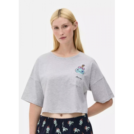 Піжамна жіноча футболка Primark Disney XS Бавовняна для сну та дому Сірий (9210) Піжамна жіноча футболка Primark Disney XS Бавовняна для сну та дому Сірий (9210)