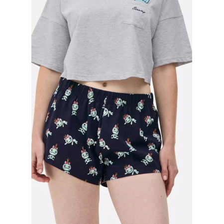 Піжамні жіночі шорти Primark Disney XL Бавовняні для сну та дому Синій (9211)