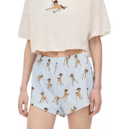 Піжамні жіночі шорти Primark Disney S Бавовняні для сну та дому Блакитний (9216)