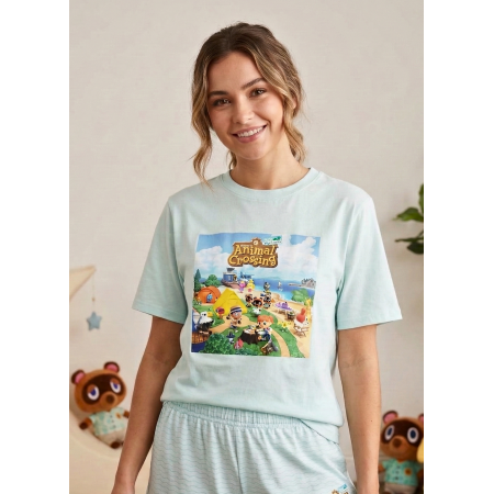 Піжамна жіноча футболка Primark Print XL Бавовняна для сну та дому М'ятний (9238) Піжамна жіноча футболка Primark Print XL Бавовняна для сну та дому М'ятний (9238)
