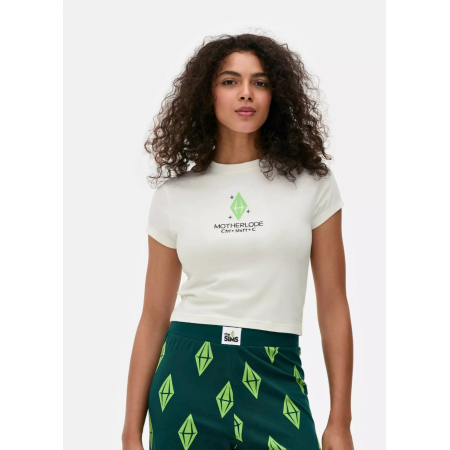 Жіноча Піжамна футболка Primark Hocus Pocus Boyfriend Pajama S для сну та дому Молочний (9243) Жіноча Піжамна футболка Primark Hocus Pocus Boyfriend Pajama S для сну та дому Молочний (9243)