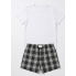 Піжама Primark T-Shirt and Shorts Pyjamas Сotton М комплект для дому та сну Чорно-білий (9251)