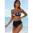  Жіночий роздільний купальник FS Bikini Set Ysabel М Темно-синій (9255)
