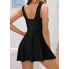 Суцільний купальник-сукня FS SHEKINI Swim Dress XL з коригуючим ефектом Чорний (9256)