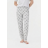 Піжамні бавовняні штани Primark Printed Bottom Pyjama XL Низ піжами Світло-сірий (9263)
