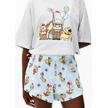 Піжамні жіночі шорти Primark Disney XXS Бавовняні для сну та дому Світло-блакитний (9269)