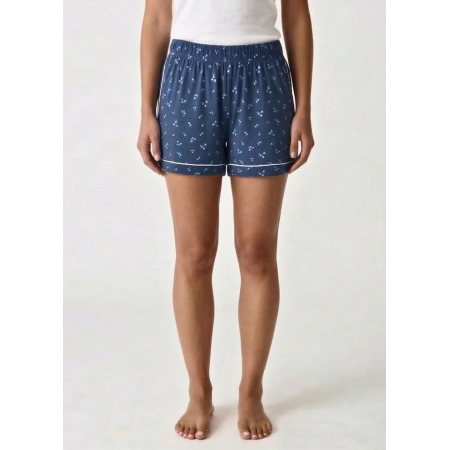 Пижамные хлопковые шорты Primark Jersey boyfriend S Низ пижамы Синий (9318)