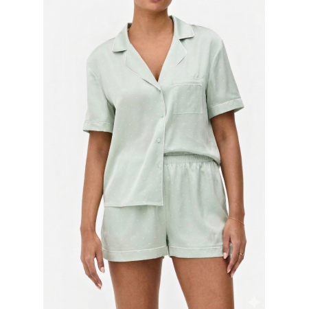 Пижамные хлопковые шорты Primark Jersey boyfriend XL Низ пижамы Мятный (9368)