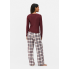 Піжамний лонгслів Primark Flannel Pyjama XS Верх піжами Для дому та сну Бордовий (8908)