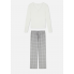 М'яка Плюшева Піжама Primark Flannel Pyjama Set L Домашній комплект Молочный (8581)