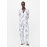 Піжамна сорочка Primark Cosy Printed Boyfriend Pyjamas S Для дому та сну Молочний (8719)