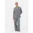 Жіноча бавовняна Піжама Primark Patterned Boyfriend Pyjamas XXL Домашній комплект Синій (8211)