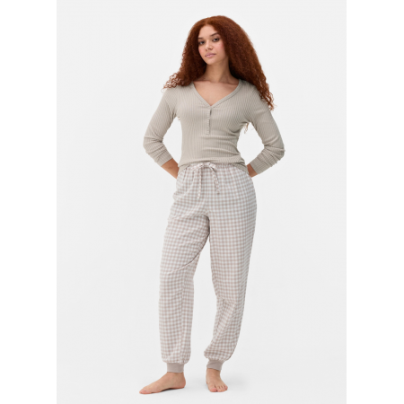 Піжама Primark Flannel Pyjama Set XL Домашній комплект Пісочний (8224) Піжама Primark Flannel Pyjama Set XL Домашній комплект Пісочний (8224)