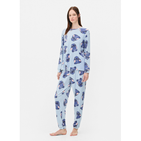 М'яка Плюшева Піжама Primark Disney’s Character Print  XS Домашній комплект Блакитний (8228)