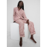 Жіноча Бавовняна Піжама Primark Striped Cotton Boyfriend Pyjamas XXL Комплект для дому та сну Бордовий (8240)