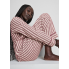 Жіночі піжамні штани Primark Wide Leg Pajama Bottoms L для сну та дому Бордовий (8760)