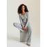 М'яка Плюшева Піжама Primark Flannel Pyjama Set S Домашній комплект Сірий (8268)