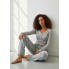 М'яка Плюшева Піжама Primark Flannel Pyjama Set S Домашній комплект Сірий (8268)