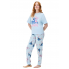 Жіноча Бавовняна Піжама Primark Stitch Cotton Pyjamas S Комплект для дома и сна Блакитний (8280)