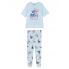 Жіноча Бавовняна Піжама Primark Stitch Cotton Pyjamas S Комплект для дома и сна Блакитний (8280)