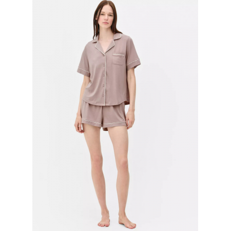 Жіноча Піжама Primark Jersey Boyfriend Short Pyjama Set XS Комплект для дома и сна Коричневий (8302) Жіноча Піжама Primark Jersey Boyfriend Short Pyjama Set XS Комплект для дома и сна Коричневий (8302)