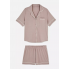 Жіноча Піжама Primark Jersey Boyfriend Short Pyjama Set XXS Комплект для дома и сна Коричневий (8301)