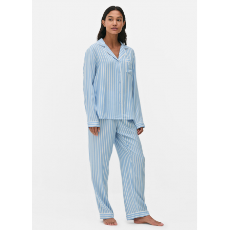Жіноча Піжама Primark Twill Boyfriend Pyjama Set S Комплект для дому та сну Блакитний (8305) Жіноча Піжама Primark Twill Boyfriend Pyjama Set S Комплект для дому та сну Блакитний (8305)