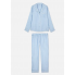 Жіноча Піжама Primark Twill Boyfriend Pyjama Set XS Комплект для дому та сну Блакитний (8304)