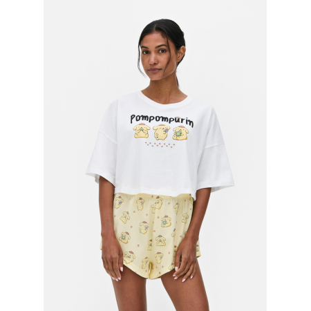 Пижама Primark Pyjamas Pompompurin Shorts Сotton М комплект для дома и сна Белый (8332) Пижама Primark Pyjamas Pompompurin Shorts Сotton М комплект для дома и сна Белый (8332)