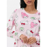 М’який плюшевий світшот Primark Hello Kitty and Friends XS для дому та сну Молочний (8340)