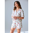 Жіноча Піжама Hello Kitty Pyjama Set XL Комплект для дома и сна Молочний (8370)