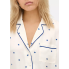Сатиновий піжамний Primark Satin Printed Boyfriend Short Pyjama Set S Домашній комплект Молочний (8392)