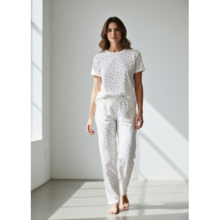 Піжама Primark women pyjamas cotton М комплект для дому та сну Білий (8397)