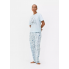 Піжамні бавовняні штани Primark Printed Bottom Pyjama L Низ піжами Блакитний (8411)