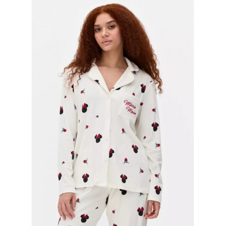 Плюшева Піжама сорочка Primark Disney’s Boyfriend S для дому та сну Айворі (8414) Плюшева Піжама сорочка Primark Disney’s Boyfriend S для дому та сну Айворі (8414)