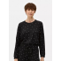 Піжамний лонгслів Primark Polka Dot Long Pyjamas М Верх піжами Чорний (9132)