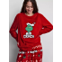 Плюшевий Піжамний світшот Primark Fleece Pyjama XL Червоний (8519)