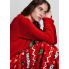 Плюшевий Піжамний світшот Primark Fleece Pyjama XL Червоний (8519)