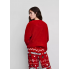Плюшевий Піжамний світшот Primark Fleece Pyjama XL Червоний (8519)