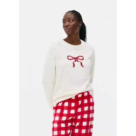 Плюшевий Піжамний світшот Primark Fleece Pyjama XXS Молочний (8526) Плюшевий Піжамний світшот Primark Fleece Pyjama XXS Молочний (8526)