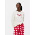 Плюшевий Піжамний світшот Primark Fleece Pyjama XXS Молочний (8526)