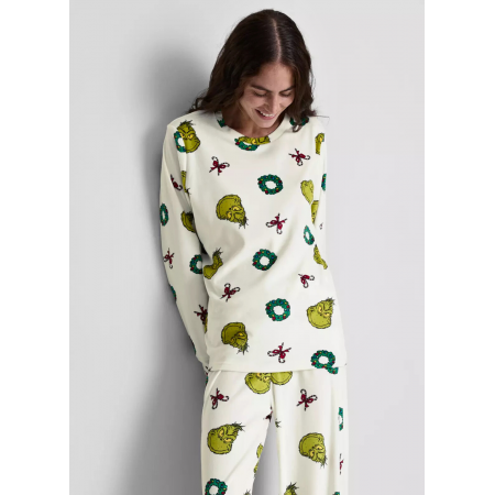 М’який плюшевий світшот PrimarkThe Grinch Christmas XS для дому та сну Молочний (8545) М’який плюшевий світшот PrimarkThe Grinch Christmas XS для дому та сну Молочний (8545)
