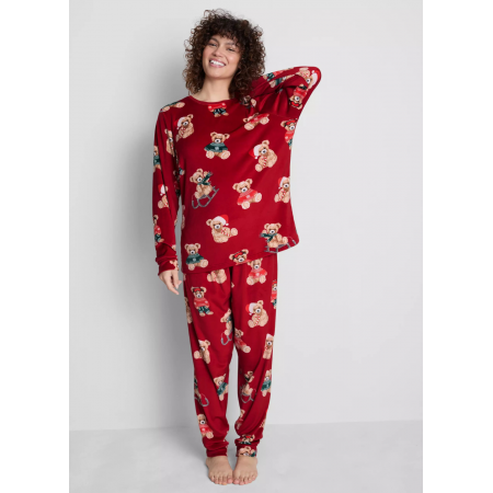 Плюшева піжама Primark Red Bear Family Christmas XS Домашній комплект Червоний (8547) Плюшева піжама Primark Red Bear Family Christmas XS Домашній комплект Червоний (8547)