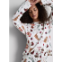 Бавовняний піжамний світшот Primark Cotton Dog Print Family Christmas XS для дому та сну Білий (8550)