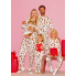 Бавовняна піжама Primark Cotton Dog Print Family Christmas L Комплект для дому та сну Білий (8548)