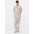 Бавовняна піжама Primark Cotton Dog Print Family Christmas L Комплект для дому та сну Білий (8548)