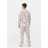 Бавовняна піжама Primark Cotton Dog Print Family Christmas L Комплект для дому та сну Білий (8548)